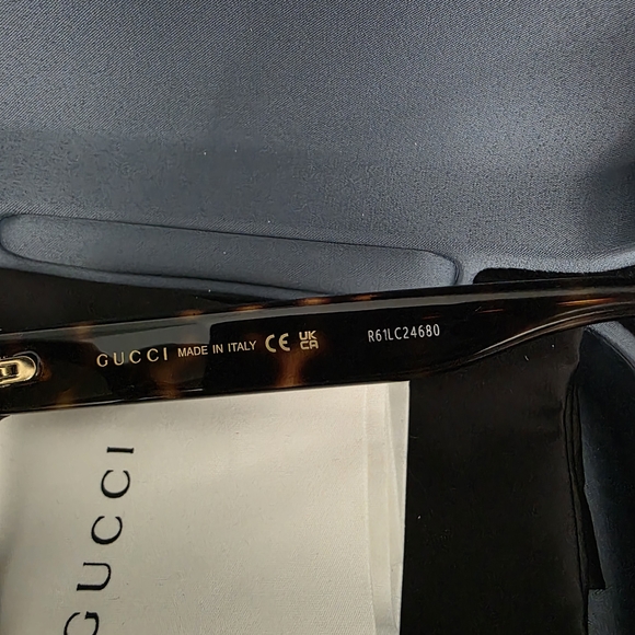 Gucci Women’s Tortoiseshell Square Sunglasses - Brown Gradient Lenses - Picture 4 of 6
